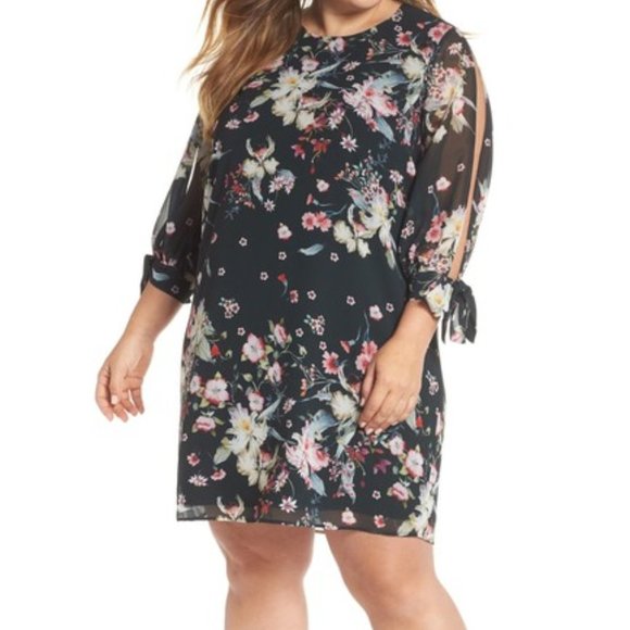 COOPER ST Nordstrom Titania Floral Shift Dress NWT Size 16W - Picture 4 of 4